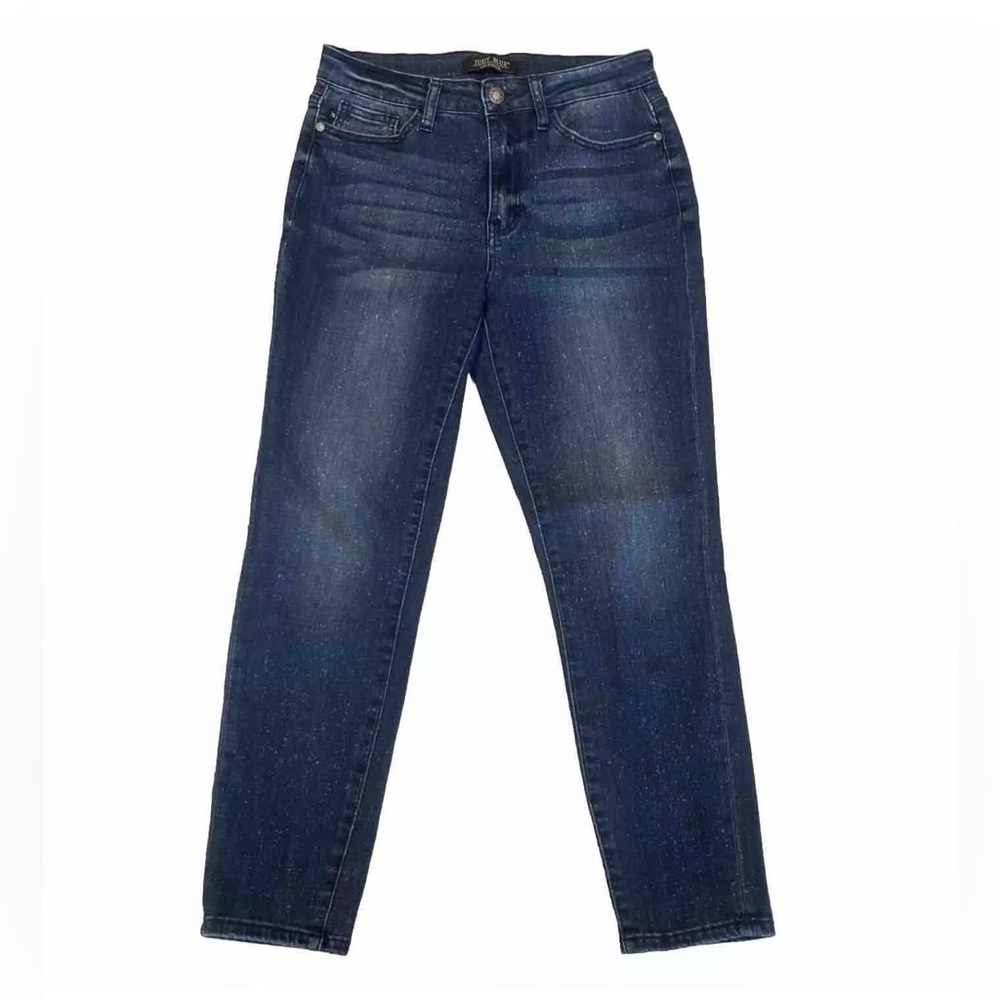 Judy Blue Mineral Wash Relaxed Fit Jeans Size 7 / 28 Speckle JB88226 Str…